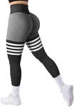 A AGROSTE Seamless Workout Leggings for Women Scrunch Butt Lifting Leggings Booty High Waisted Yoga Pants Gym Leggings