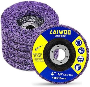 LAIWOO 5 Pack Strip Discs Stripping Wheel for Angle Grinder Paint Stripper Wheels Abrasive Wheel for Clean and Remove Paint, Rust Welds, Oxidation (4'' x 5/8'')