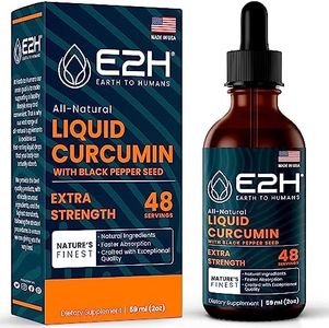 Turmeric Curcumin Drops with Black Pepper - All-Natural Inflammation Support - Boost your Health - Fights Joint Pain - Liquid Turmeric for Better Absorption than Tablet Supplements - 48 Servings
