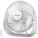 Gaiatop USB Desk Fan, 3 Speeds Portable Small Fan with Strong Airflow, 5.1Inch Quiet Table Fan, 90° Rotate Personal Cooling Fan For Bedroom Home Office Desktop Travel
