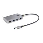 StarTech.com 3-Port USB Hub with Ethernet - 3x USB-A Ports - Gigabit Ethernet (RJ-45) - USB 3.0 5Gbps - Bus-Powered - 1ft/30cm Long Cable - Portable Laptop USB Hub Adapter w/GbE (5G3AGBB-USB-A-HUB)