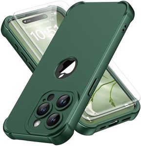 ORETECH for iPhone 15 Case, with [2 x Screen Protectors] [10 Ft Military Grade Drop Test] [Camera Protection] 360° Full Body Shockproof Slim Thin Phone Case iPhone 15 Cover 6.1"