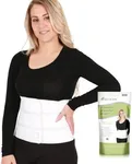 AltroCare Postpartum & Post Surgery Abdominal Binder. Support Recovery after C-Section, Natural Birth, Hysterectomy, Hernia. 3 Panel design, Size 2XL (60" to 75").