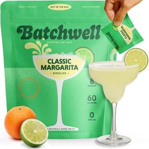 Batchwell's Classic Margarita Mix Singles: Skinny Cocktail Mixers, Mocktails Non-Alcoholic Drinks - Portable Cocktail Mix and Drink Mixers, Mocktail Mixers, No Stevia, No Artificial Sweeteners