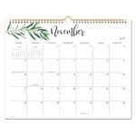 Cabbrix 2025 Year Monthly Wall Calendar, Runs from Now to Dec 2025, Home Schooling Planner for Family and School, Wirebound, Large, 15 x 12 Inches