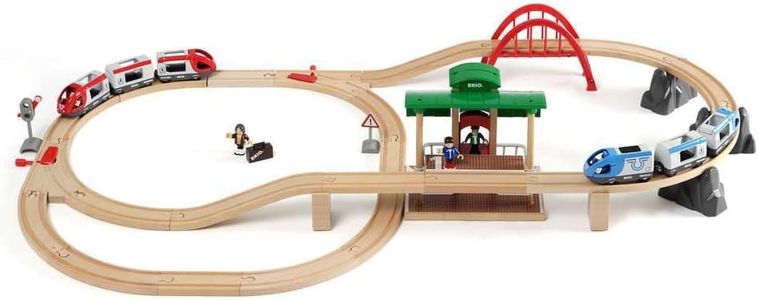 BRIO World Railway Travel Switching Set for Kids – Wooden Train Toy
