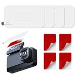 Car Windshield Electrostatic Film and Double-Sided Sticker Adhesive Pad for Mounting Dash Cam Reflective Clear Static Cling Window Stickers,Scratch-Proof & Residue-Free Car Shield Decal (6x11cm)