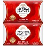 Imperial Leather Bar Soap Original Classic Cleansing Bar, Gentle Skin Care, Bulk Buy, Pack of 8 x 4 bars of 90 g (total 32 bars)