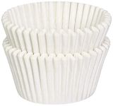 APSAMBR -Standard Size White Cupcake Paper/Baking Cup/Cup Liners, Cupcake Paper(White, Standard Size) (50x30)- Pack of 100