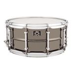 Ludwig Universal Black Brass Snare Drum - 6.5-inch x 14-inch, Chrome Hardware