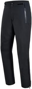 Men's Golf Pants Waterproof Comfort-Fit Rain Pants Lightweight Breathable Hiking Pants with Pockets, Charcoal, X-Large