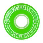 Sector 9 Nineballs Premium Longboard Wheels 61MM 78A Green