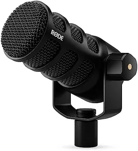 RØDE PodMic USB Dynamic Broadcast Microphone with XLR and USB Connectivity for Podcasting, Streaming and Content Creation (Black)