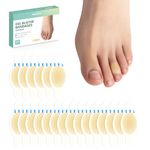 Gel Blister Bandages - Welnove 21ct Blister Cushions (Toe Pack) - Blister Bandages for Toe & Foot - Blister Pads - Water Resistant Bandages