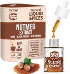 Spice Drop Nutmeg Extract - Up to 180 Drops Per Bottle | Coffee, Cooking, Baking, Dessert | Rich In Quality And Aroma | No Added Color or Preservative | Vegan , Pack of 1