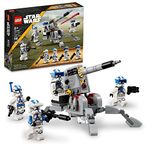 LEGO Star Wars 501st Clone Troopers Battle Pack 75345 Toy Set - Buildable AV-7 Anti Vehicle Cannon, 4 Minifigures, Clone Squadron Collection, Portable Travel Toy, Great Birthday Gift for Kids Ages 6+