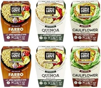 Kitchen & Love Best Sellers Variety Box 6-Pack | Vegan, Ready-to-Eat, No Refrigeration Required | Plant-Based, Gourmet Flavors