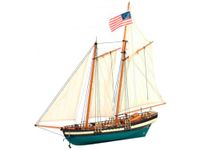 Artesanía Latina - Wooden Ship Model – American Schooner, Virginia – Model 22115, 1:41 Scale – Models to Assemble – Beginner Level