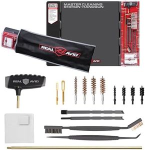 Real Avid Handgun Cleaning Kit & Gun Mat For Pistol Cleaning - "19x16" Includes Gun Cleaning Mat, Cleaning Rod, Jags, Bore Brushes, Patches & Scrapers for Gun Cleaning