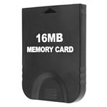 16MB (251 Blocks) High-Speed Gamecube Memory Card - Compatible with Nintendo Gamecube & Wii Consoles - Video Game Accessory Kits Black