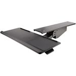 StarTech.com Under Desk Keyboard Tray - Full Motion & Height Adjustable Keyboard and Mouse Tray, 10"x26" Platform - Ergonomic Desk Mount Computer Keyboard Tray with Mouse Pad & Wrist Rest (KBTRAYADJ2)