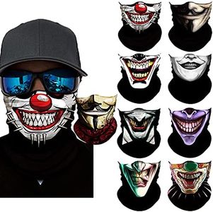 Neck Gaiter Mask,Bandana Face Cover Gator Mask Sun UV Protection, Seamless Tube Face Scarf,Neck Warmer Balaclava,Headband for Men Women Boys Girls, Head Wrap-Motorcycle Cycling Festival Outdoors