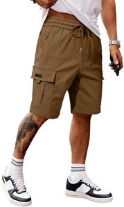 JMIERR Mens Classic Gray Cargo Shorts Classic Loose Fit Big & Tall Summer Work Short with 5 Pockets,US 42(3XL)