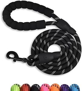 Panykoo 5/6 FT Strong Pet Dog Leash with Soft Padded Handle,Highly Reflective Rope for Night Walking,360-Degree Rotating Metal Buckle Without Tangles,Suitable for Small,Medium and Large Dogs.(5ft)