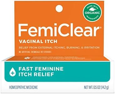 FemiClear Vaginal Itch Relief | Fast Feminine Itch Relief | Made with All-Natural & Organic Ingredients | Feminine Hygiene Products | Vaginal Health Cream | Relieve External Vaginal Itch | 0.5oz Tube