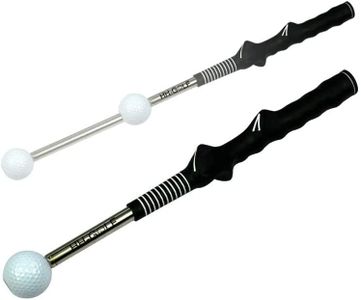 HH-Golf Rhythm Click Sound Telescopic Warm Up Golf Swing Trainer, Correcting Gesturer Training Aid for Tempo Grip Strength Practice Stick