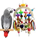 Kewkont Bird Toys Parrot Toys Natural Corncob Wood Mango Chew Toys for African Grey Parrots, Sun Parrots, Lovebirds, Small Parrots, Parakeets