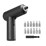 Xiaomi Mi Cordless Screwdriver 3.6V, 2000mAh Rechargable Battery. Patented One-Piece Body with USB-C Charging Port. High 5-N.m Torque Cordless Portable Screwdriver with 12 Pieces of S2 Steel Bits