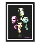 good hope - Coldplay Chris Martin Framed Poster Acrylic Glass For Room & Office (10 Inch X 13 Inch, Multicolor)