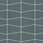 Bedrosians Marin Trapezoid 8 in. x 13 in. Matte Ocean Teal (Teal) Porcelain Mosaic Tile (7.49 sq. ft./Case)