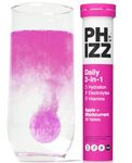 Phizz Electrolytes, Multivitamin & Hydration Tablets - 20 Effervescent Rehydration Electrolyte Tablets - 18 Vitamins & Minerals, Vitamin C, Vegan, Vegetarian & Low Calorie