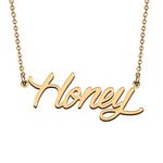 Unique Made Best Friends Honey Name Necklace for My Bitchs Birthday Gift