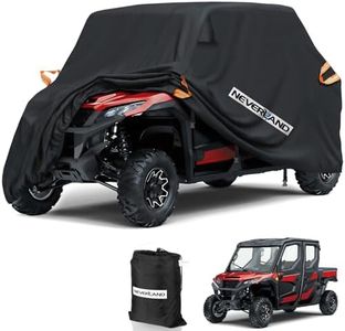 NEVERLAND UTV Cover Waterproof Outdoor - Oxford Cloth Compatible with Polaris RZR Yamaha Can-Am Defender Kawasaki Ranger Cover 4-6 Passenger Black (Up to 169")