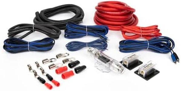 InstallGear Dual 1/0 Gauge Amp Wiring Kit | Amp Kit with 4 Amplifier Installation Wiring True Spec and Soft Touch Wire | 4 Gauge Wire, 1/0 Gauge Amp Kit, Amplifier Wiring Kit, Sub Wiring Kit