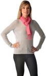 Cashmere Boutique Women Pashmina Scarf for Daily Wear, Wedding, Evening Party, and Winter Warm - 70% Cashmere and 30% Silk - Black, 12" x 60"