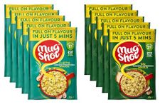 Mug Shot Instant Noodles Multipack Chicken & Mushroom Sweetcorn x5 Each Flavour Ready Meals Food & Snack, Quick Meal Pasta Low Fat Calorie Noodle Bulk, Ready in 5 Min, 10 packs total + Cheeroo Magnet