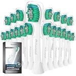 20 Pack o1brand Sensitive Toothbrush Heads Compatible with Sonicare Electric Toothbrush, Ultra-soft Softness, Premium Brush Heads