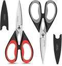 iBayam Kitchen Scissors Shears All Purpose Heavy Duty, Protective Sheath
