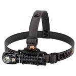 Wurkkos HD20 Right Angle Flashlight Rechargeable Headlamp with Spotlight and Floodlight,IP68 Waterproof,Max 2000 Lumen,Magnetic Tailcap,Bright Angle-Head Flashlight and Toollamp