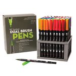 Tombow Dual Brush Pen Art Markers,96 Color Set with Desk Stand