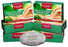 Vaadi Herbals Elbow Foot Knee Scrub Soap 6x75g