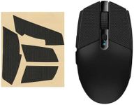 kwmobile Mouse Grip Tape Compatible with Logitech G102 / G304 Grip Tape - Non-Slip Faux Leather - Black