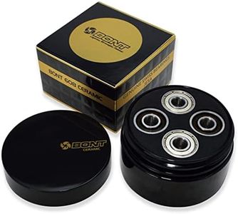 Bont Skates - Premium Deluxe Precision Skate Bearings JESA 608 Ceramic - Made in Switzerland - Pre Lubricated Inline Speed Roller Skate Derby Skateboard Scooter - Pack of 16