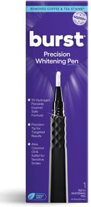 Burst Precision Whitening Pen, 9% HP, 45 Whitening Treatments, Enamel Safe, Vegan, Paraben Free, Delicious Flavor, 1 Count
