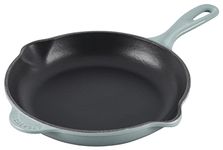 Le Creuset Classic Cast Iron Handle Skillet, 9", Sea Salt