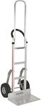 Magliner HMK119K2C5E Aluminum Hand Truck, Horizontal Loop Handle with Vinyl Sleeve, 20" x 12" Aluminum Extruded Plate, 500 lb Capacity